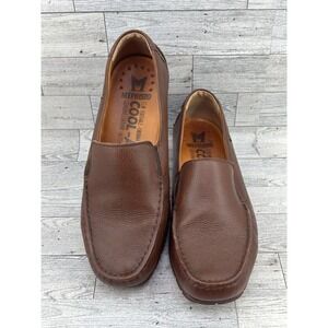 Mephisto Cool-Air Men Brown Pebbled Leather Loafers Slip On Shoes Sz 8 US 7.5 UK